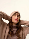 EMBER Beanie 4 Ply Heather Camel