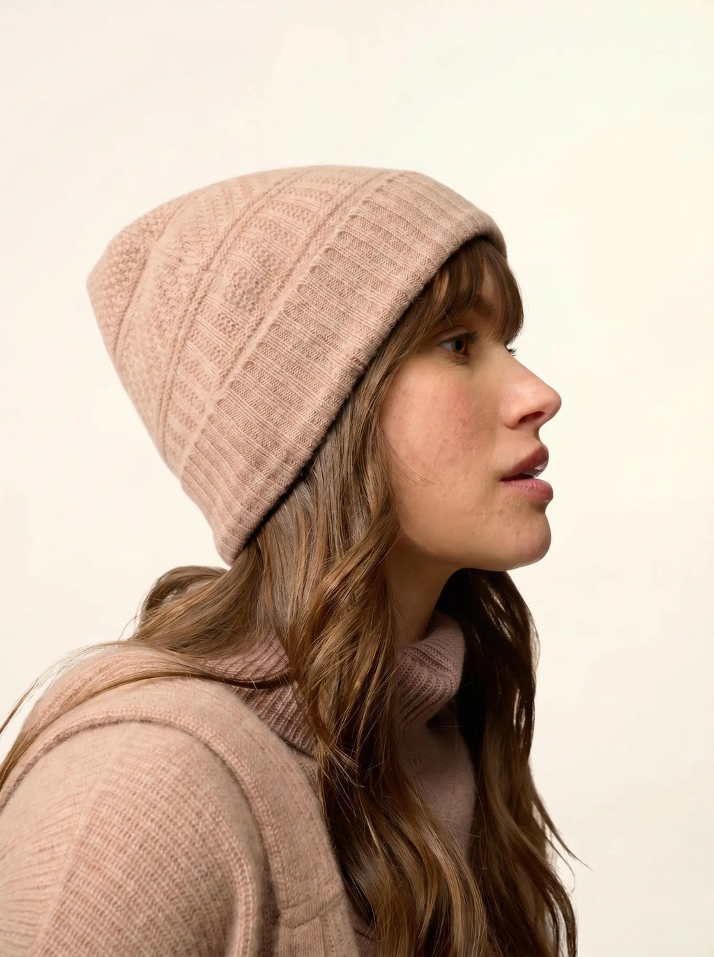 EMBER Beanie 4 Ply Heather Camel