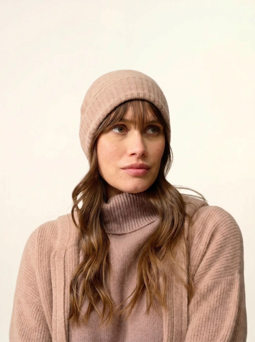 EMBER Beanie 4 Ply Heather Camel