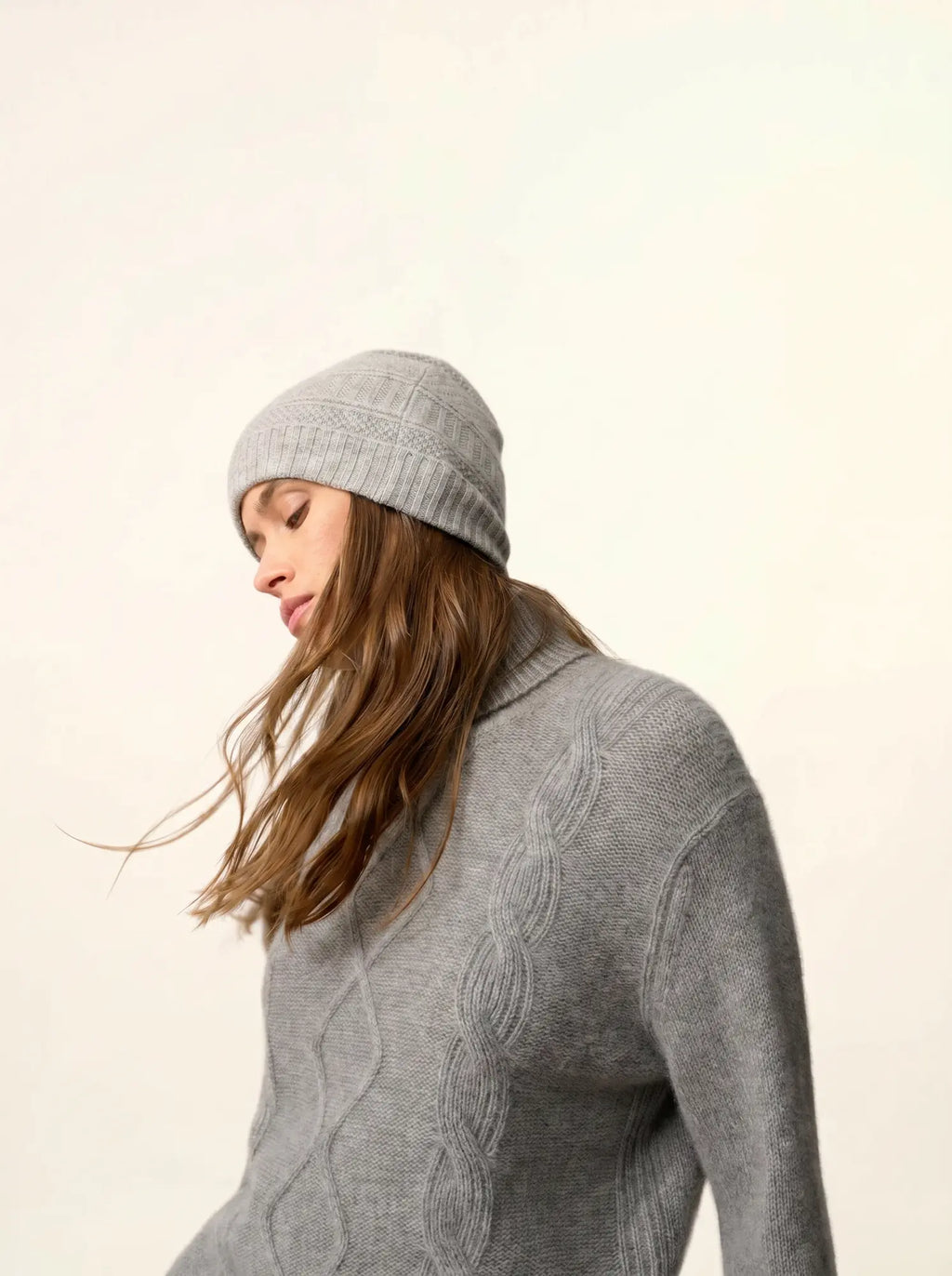 EMBER Beanie 4 Ply Heather Cloud