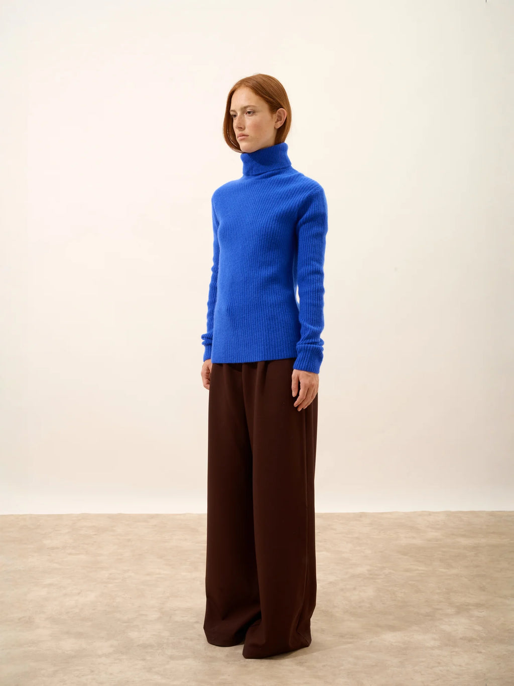ISOLDE Pullover Rollkragen 4-fädig Persischblau