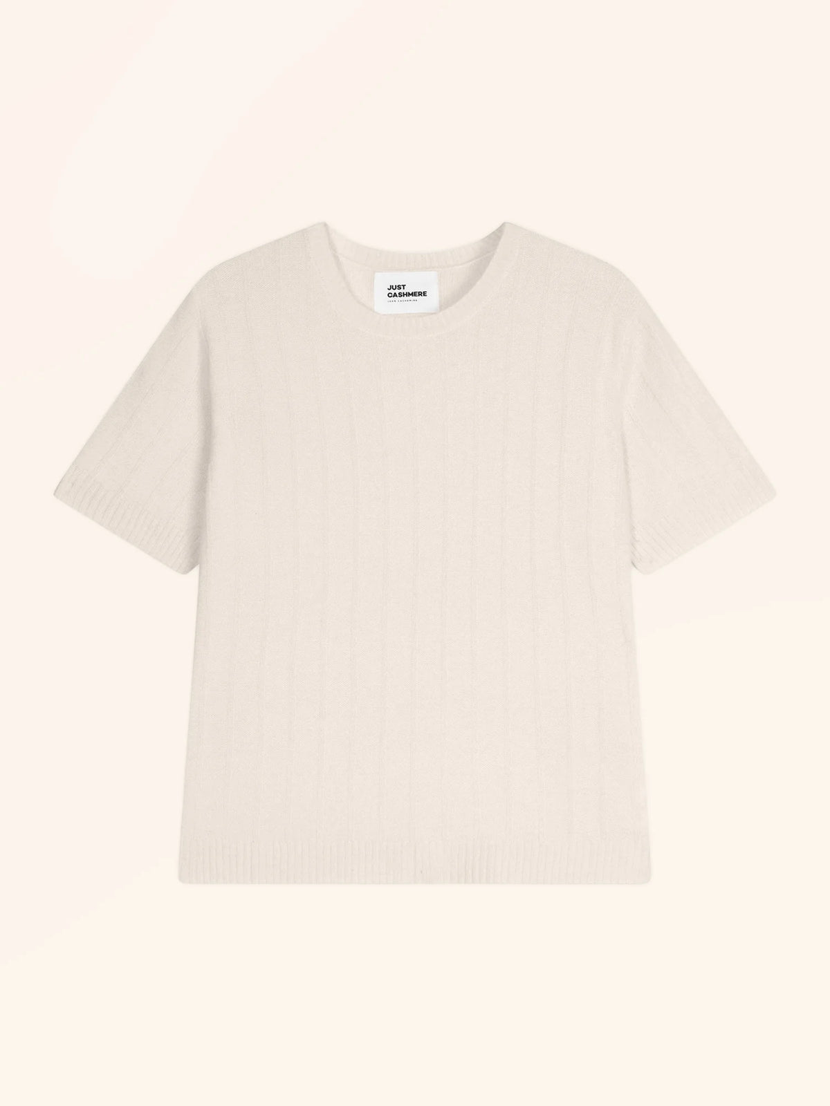 LOULIA T-Shirt Rundhalsausschnitt Elfenbein