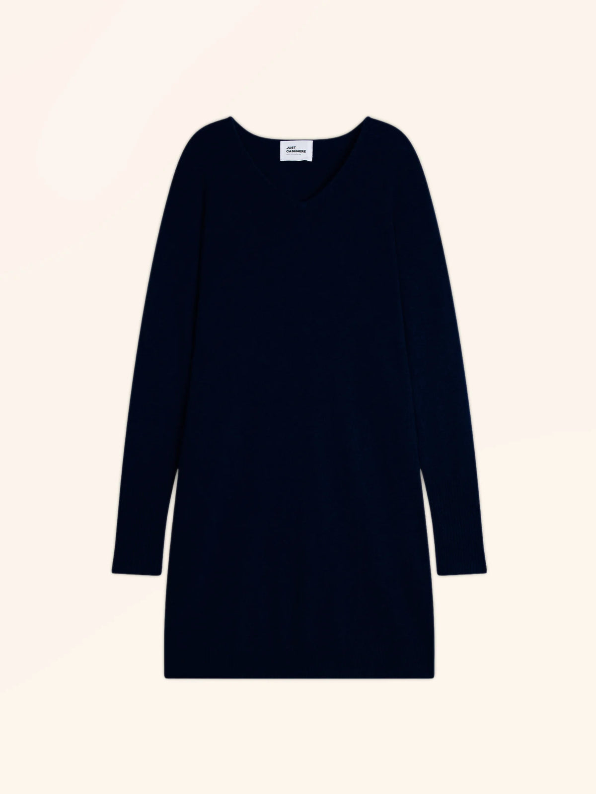 MILEYA Dress V-Neck Navy