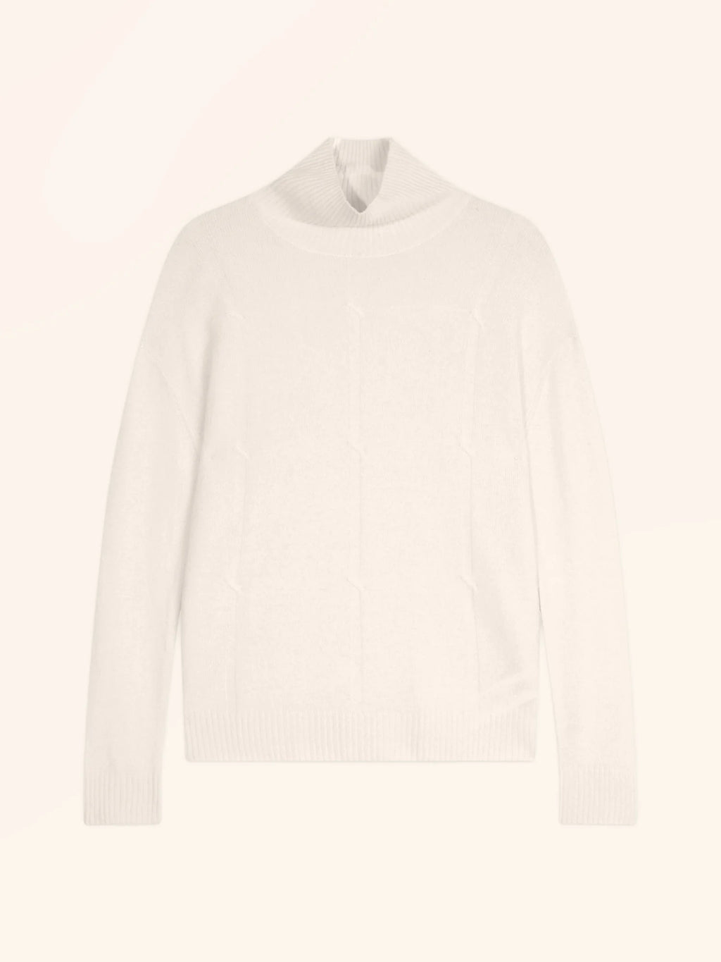 LORALIA Pullover Rollkragen Elfenbein