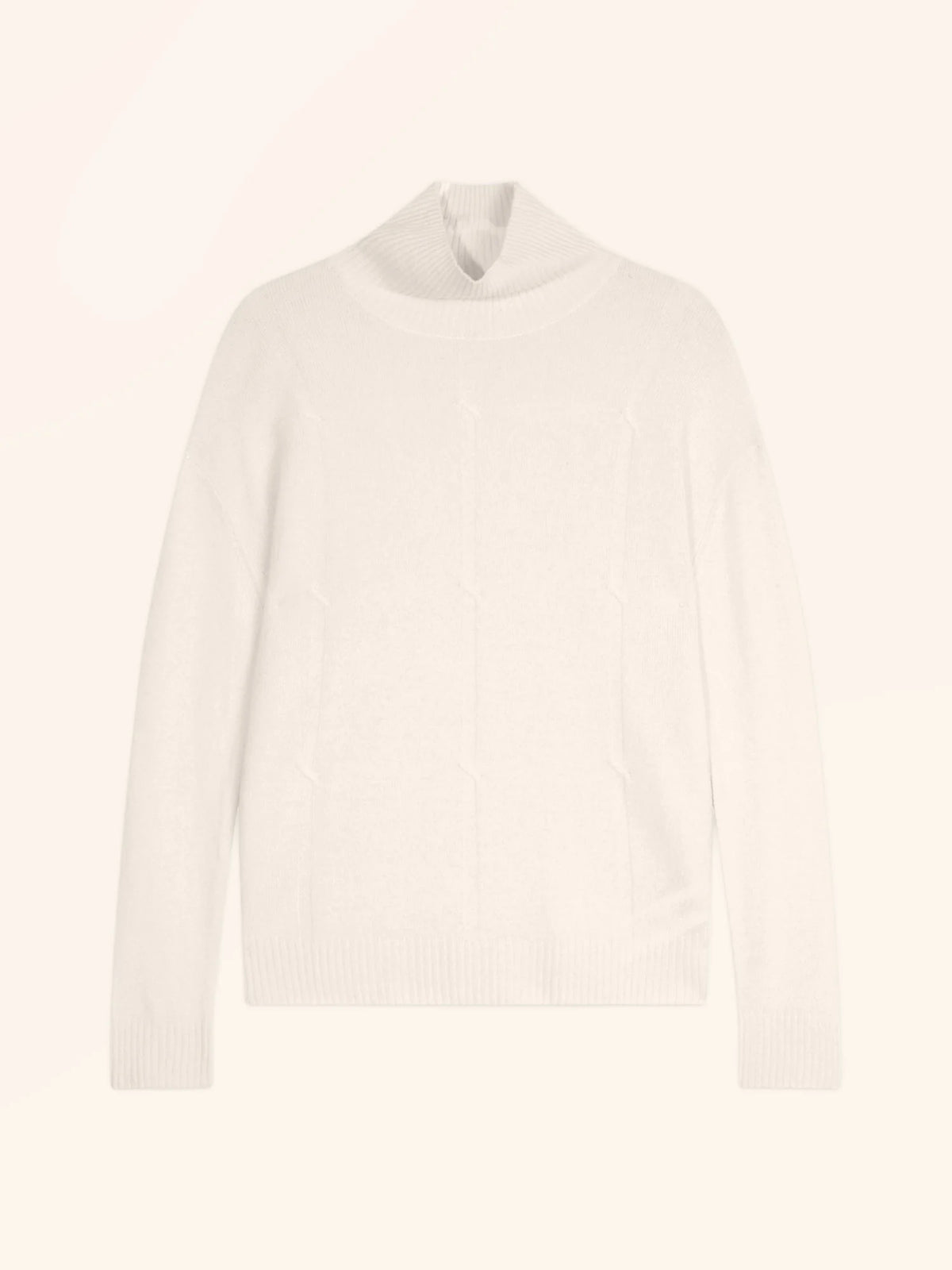 LORALIA Pullover Rollkragen Elfenbein