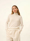 LORALIA Pullover Rollkragen Elfenbein