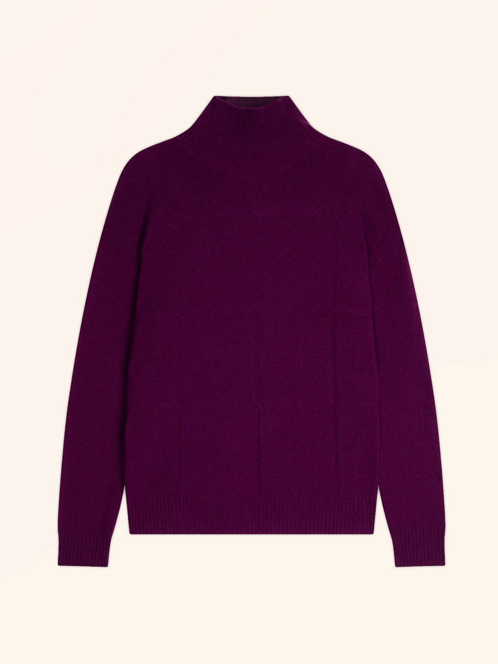 LORALIA Pullover Rollkragen Pflaumenblau