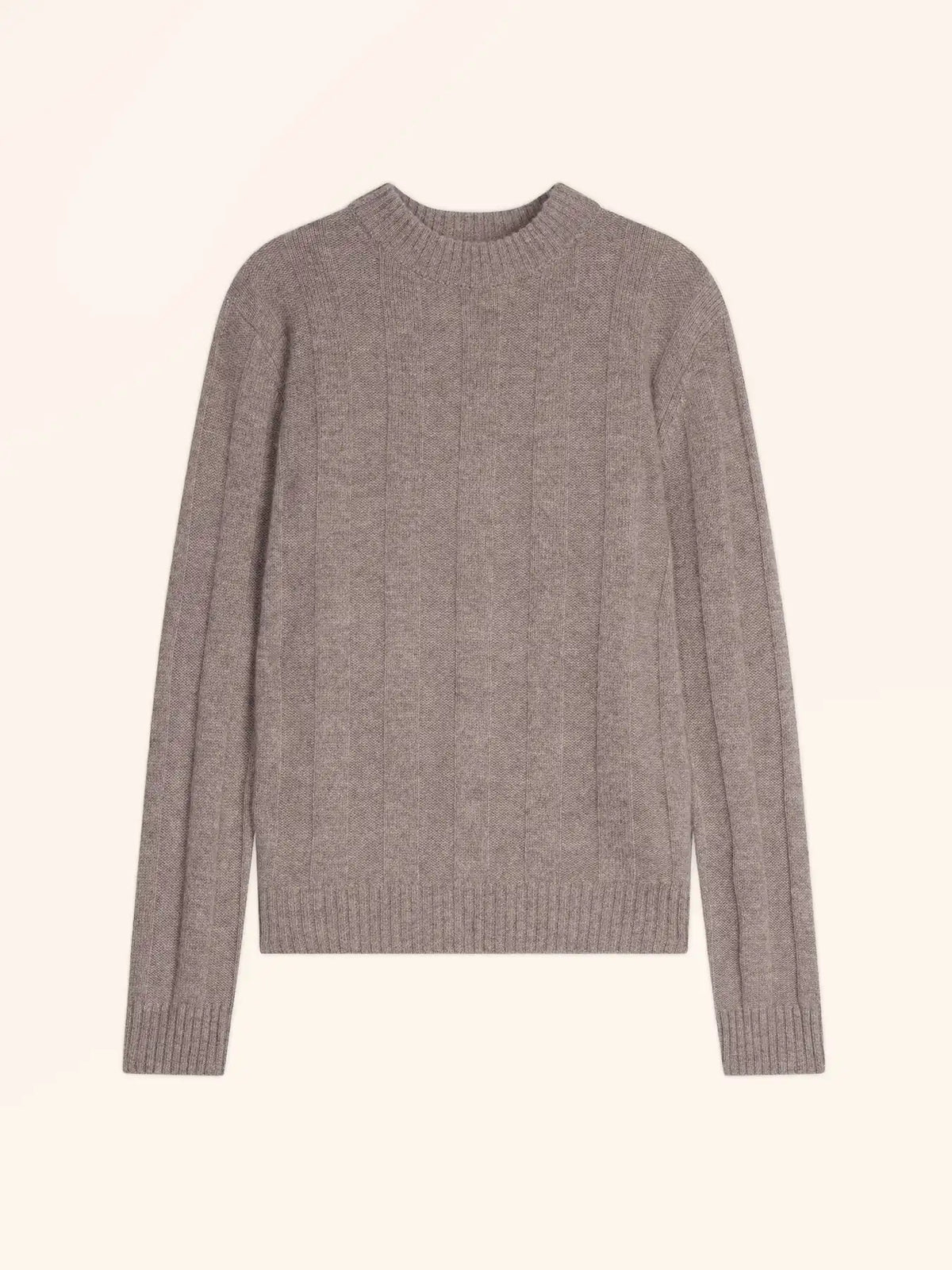 CALINDRA Sweater Crew Neck 4 Ply Heather Caribou