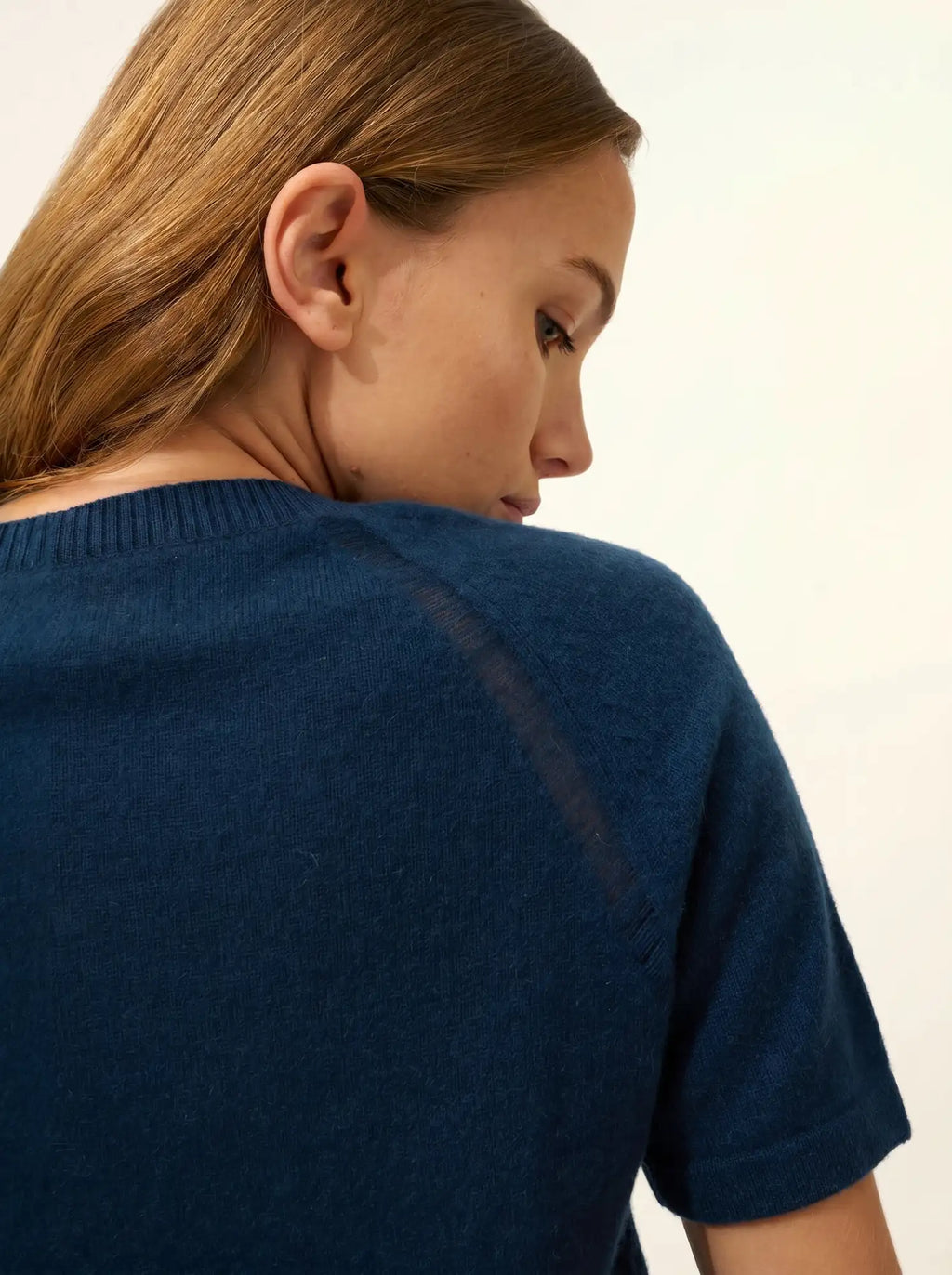 LAÏSA T-Shirt Crew Neck Petrol Blue