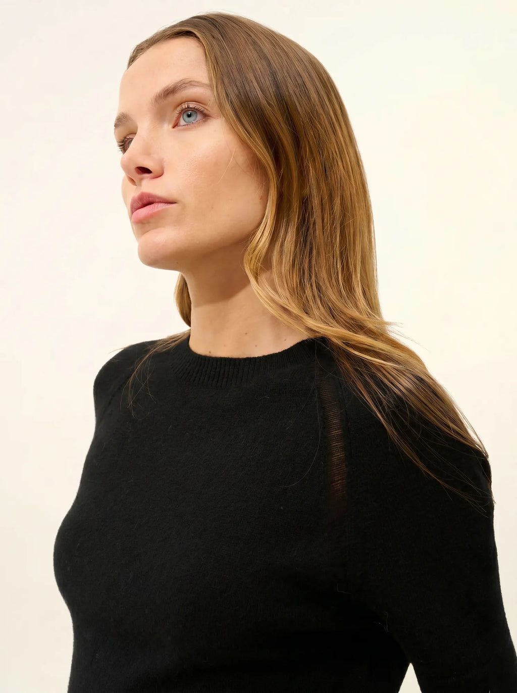 LAÏSA T-Shirt Col Rond Noir