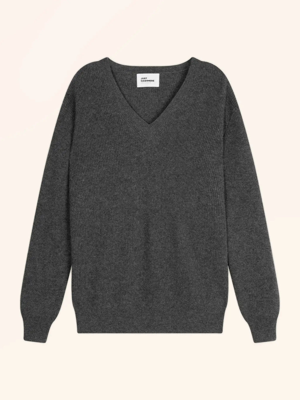 ALENIA Pullover V-Ausschnitt Anthrazit meliert