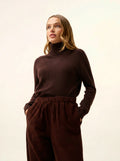 ORIANNE Pullover Rollkragen Schokobraun
