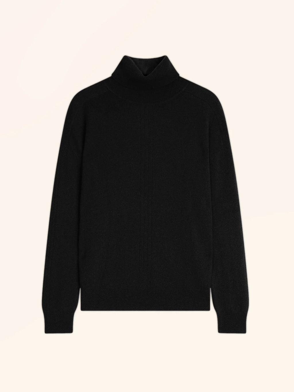 ORIANNE Pull Col Roulé Noir