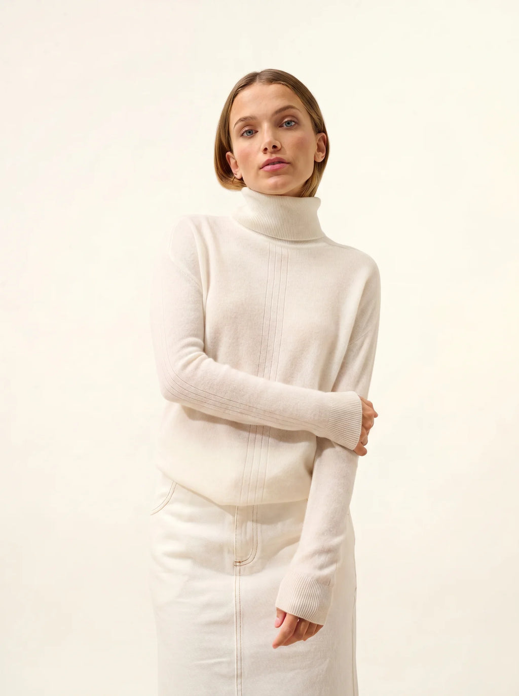 ORIANNE Pullover Rollkragen Elfenbein