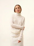 ORIANNE Pullover Rollkragen Elfenbein