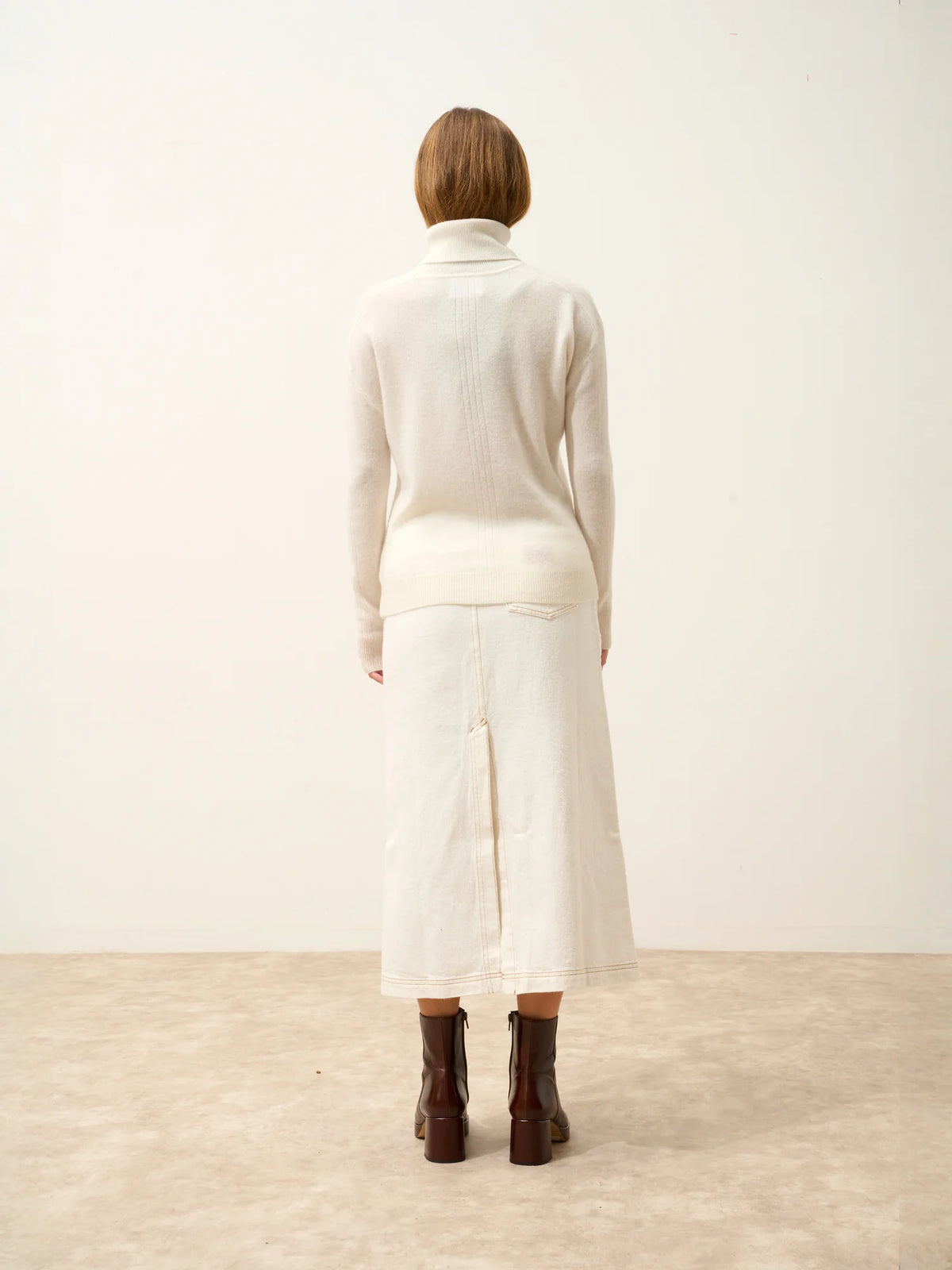 ORIANNE Pullover Rollkragen Elfenbein