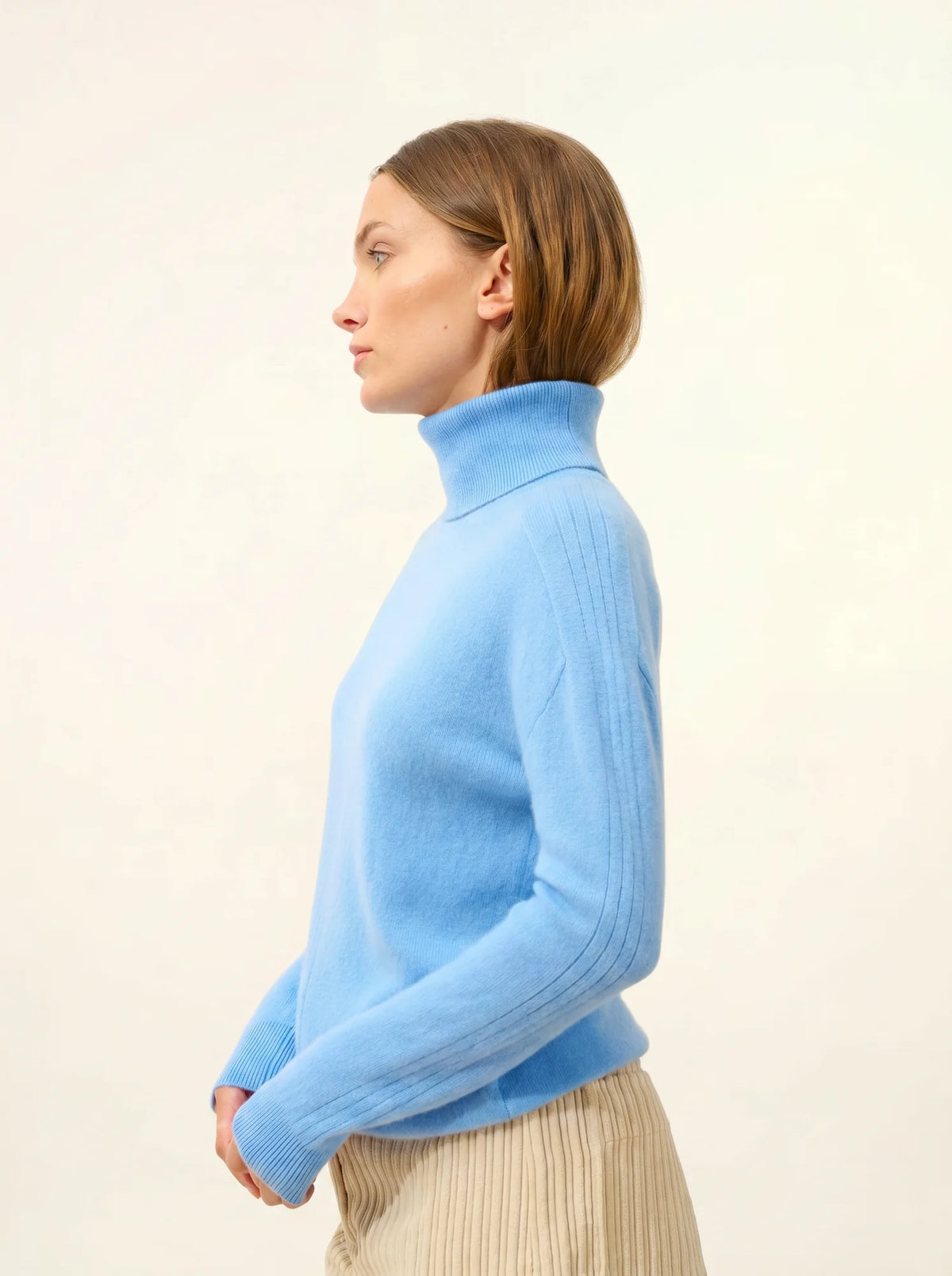 ORIANNE Pullover Rollkragen Babyblau