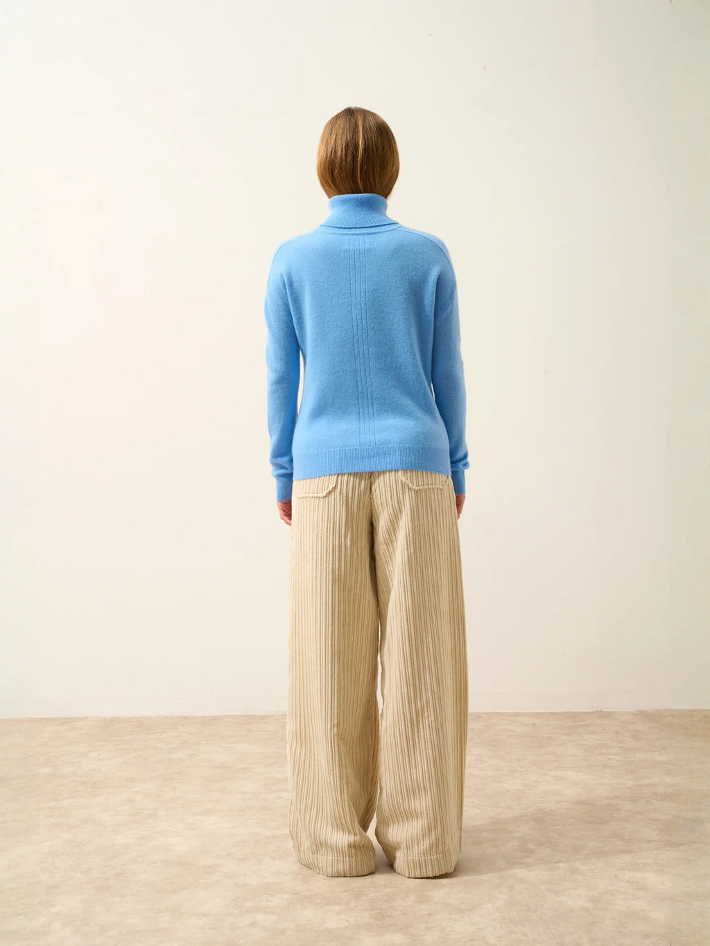 ORIANNE Pullover Rollkragen Babyblau
