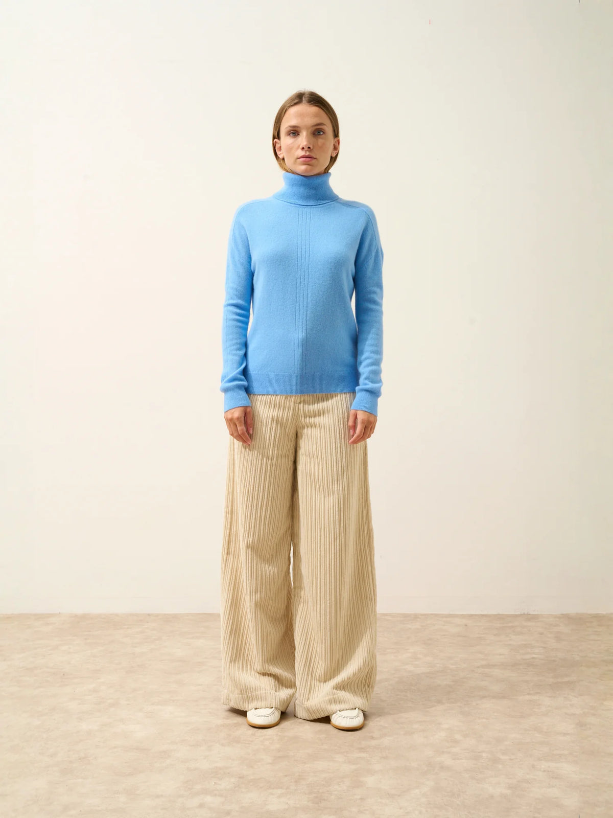 ORIANNE Pullover Rollkragen Babyblau