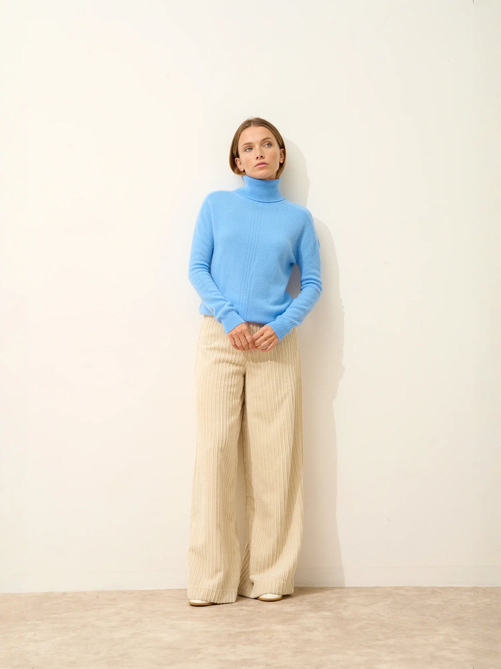 ORIANNE Pullover Rollkragen Babyblau