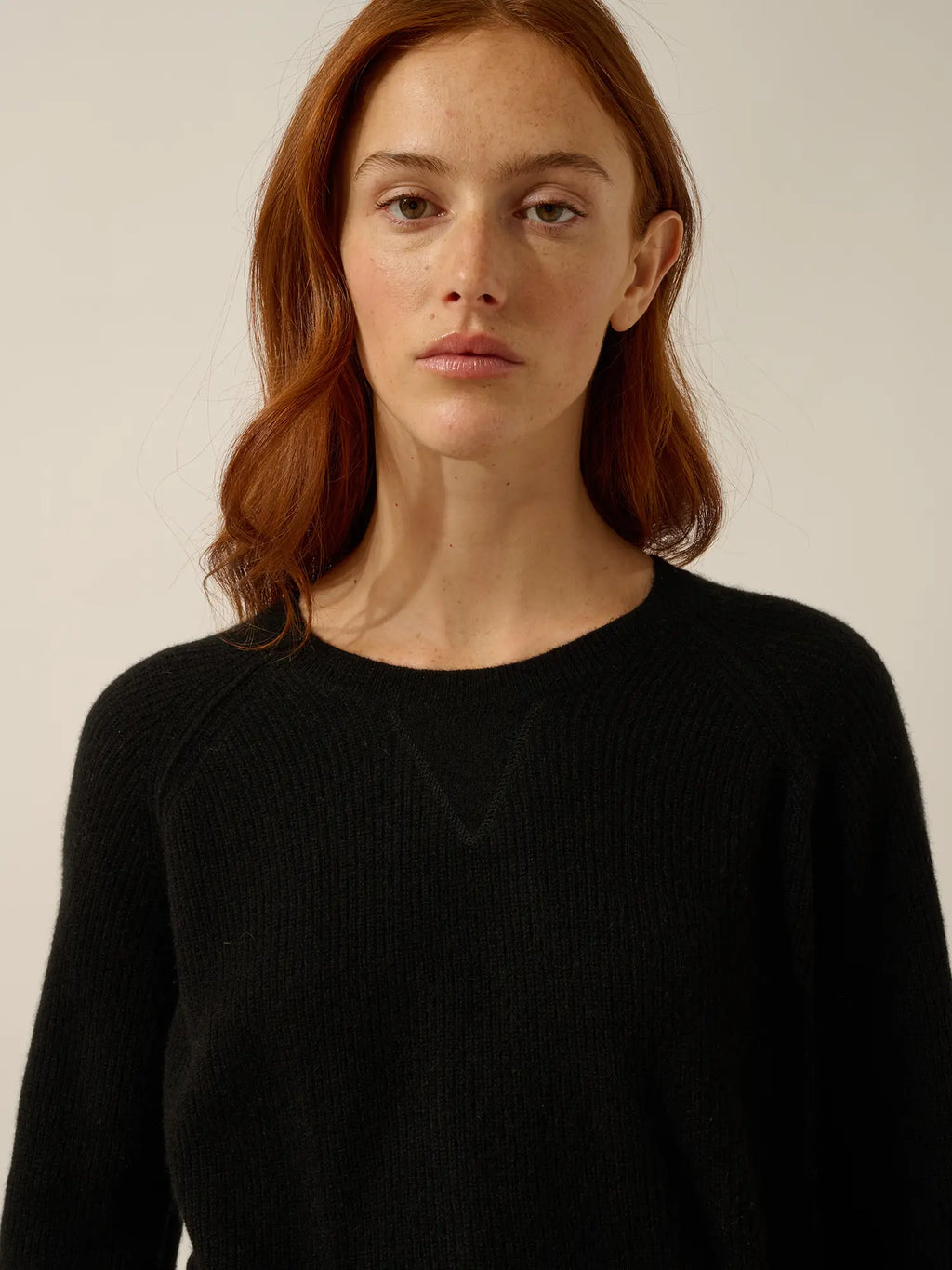 ISADORA Pull Col Rond Noir