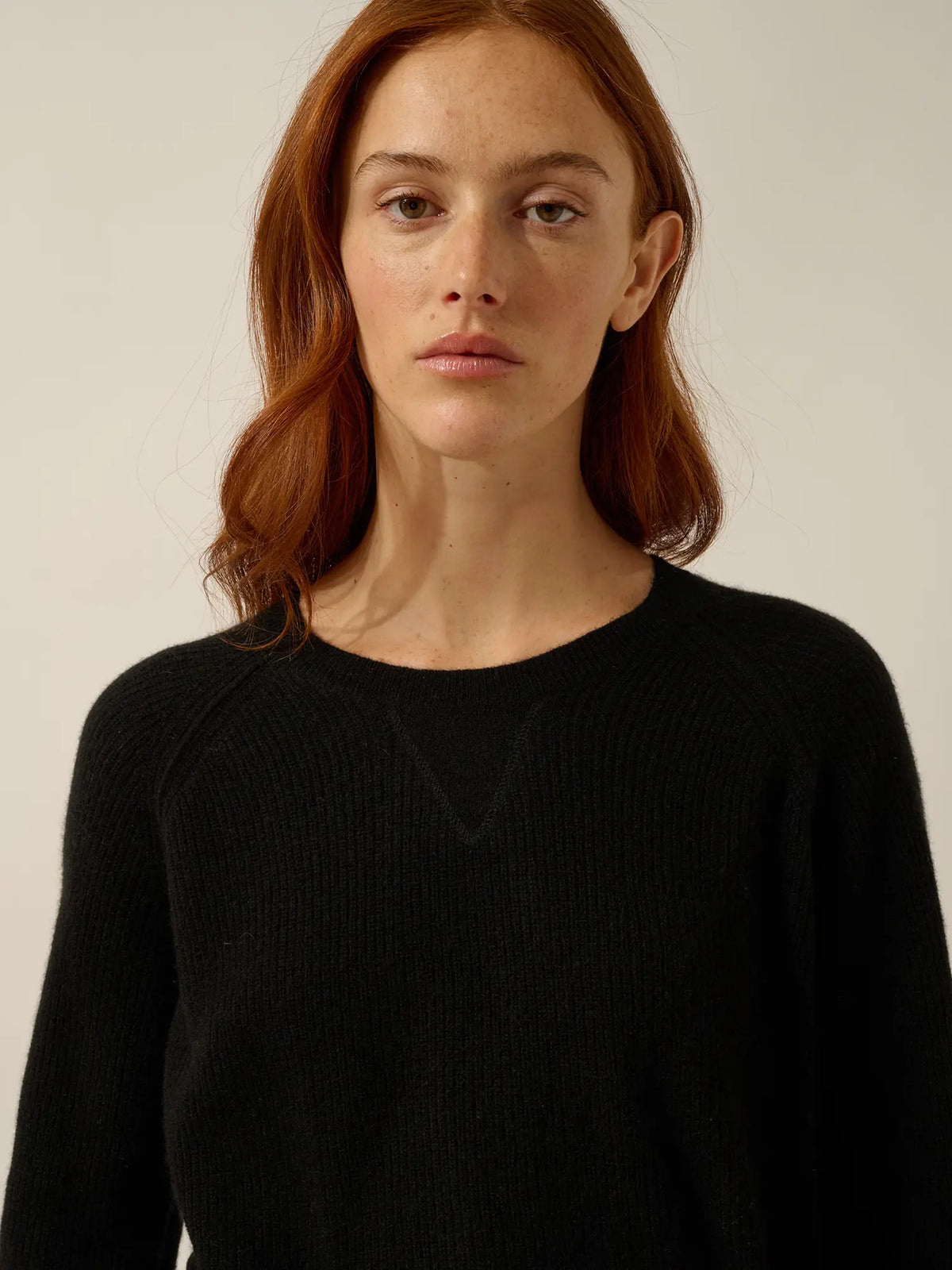 ISADORA Pull Col Rond Noir