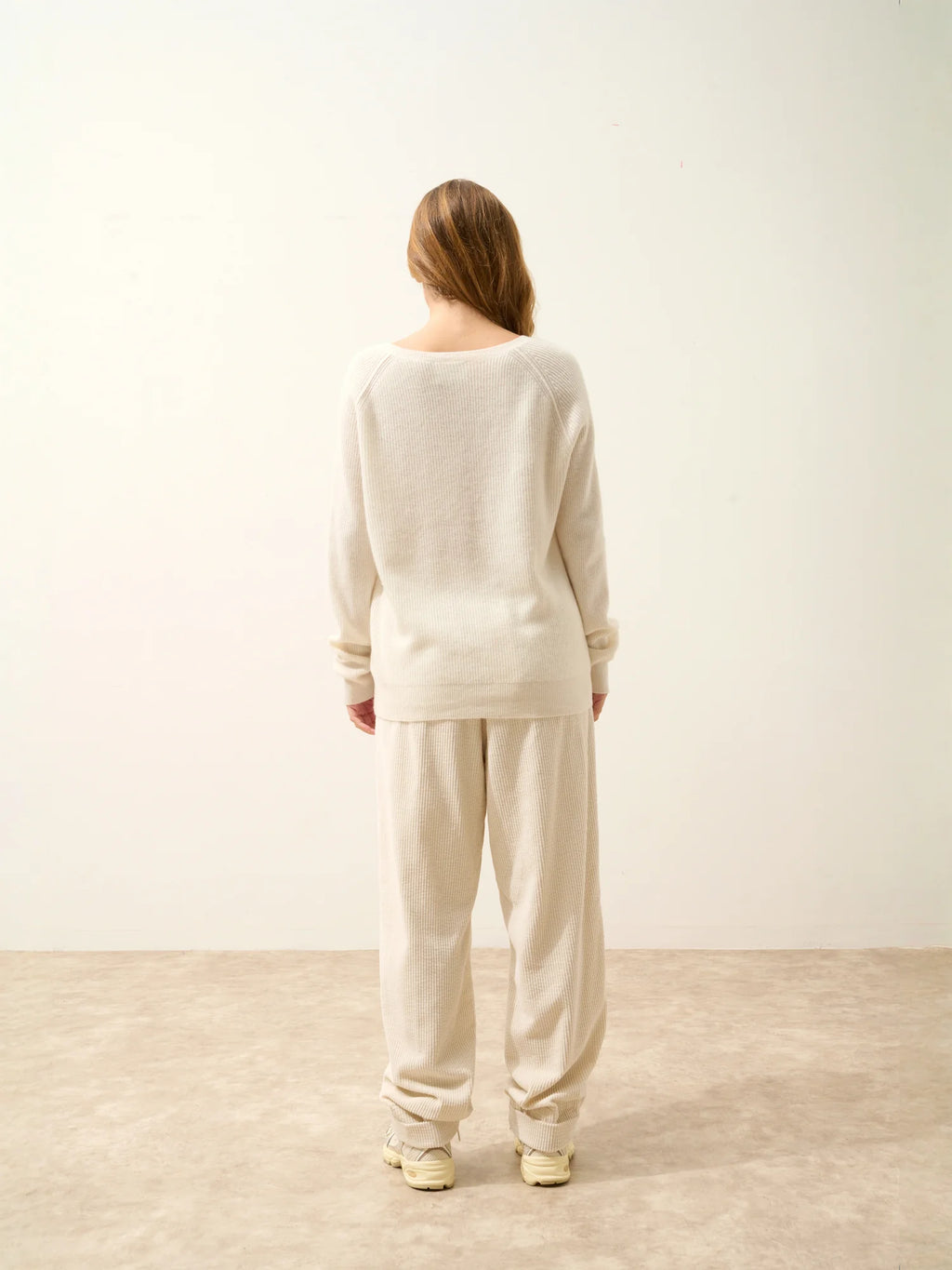 ARISTA Pullover V-Ausschnitt Elfenbein