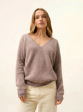 ARISTA Pullover V-Ausschnitt Caribou meliert