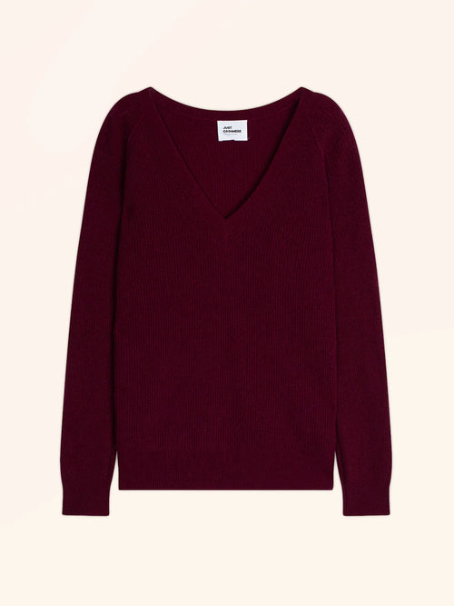 ARISTA Sweater V-Neck Burgundy