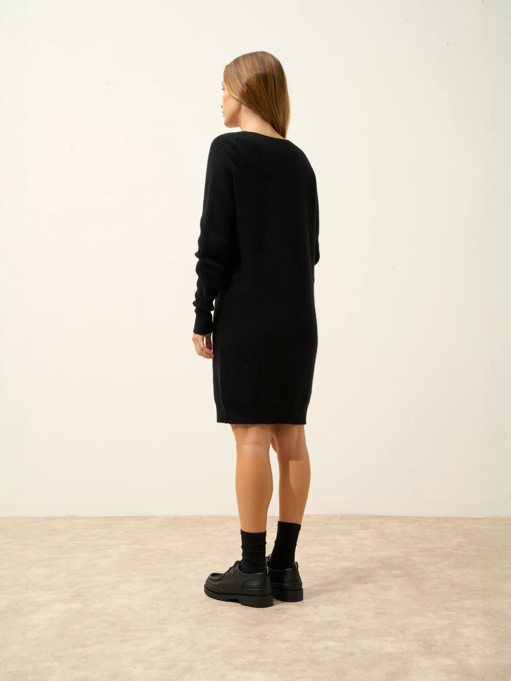 AURÉLINE Dress Crew Neck Black
