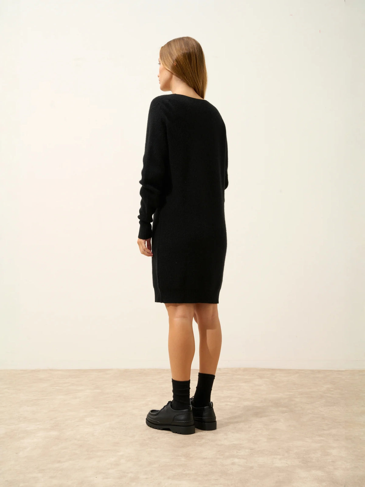 AURÉLINE Dress Crew Neck Black