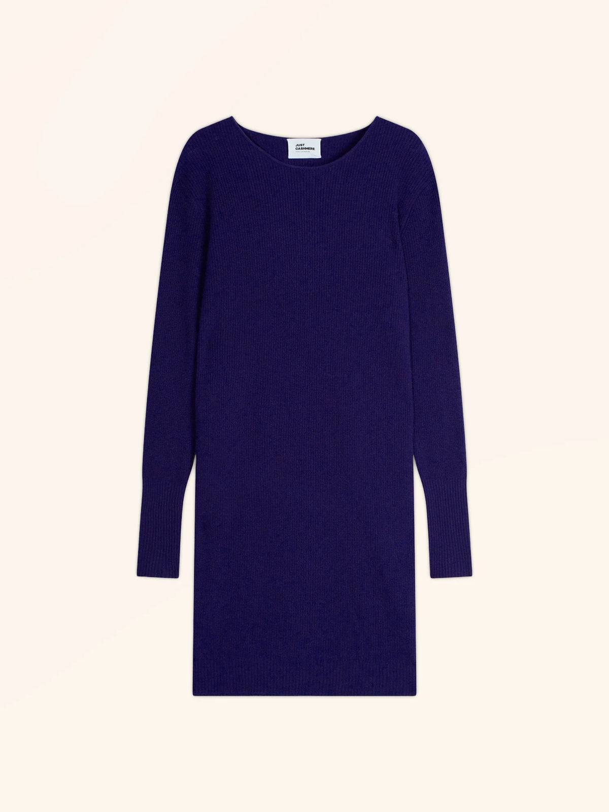 AURÉLINE Kleid Rundhalsausschnitt Tiefviolett