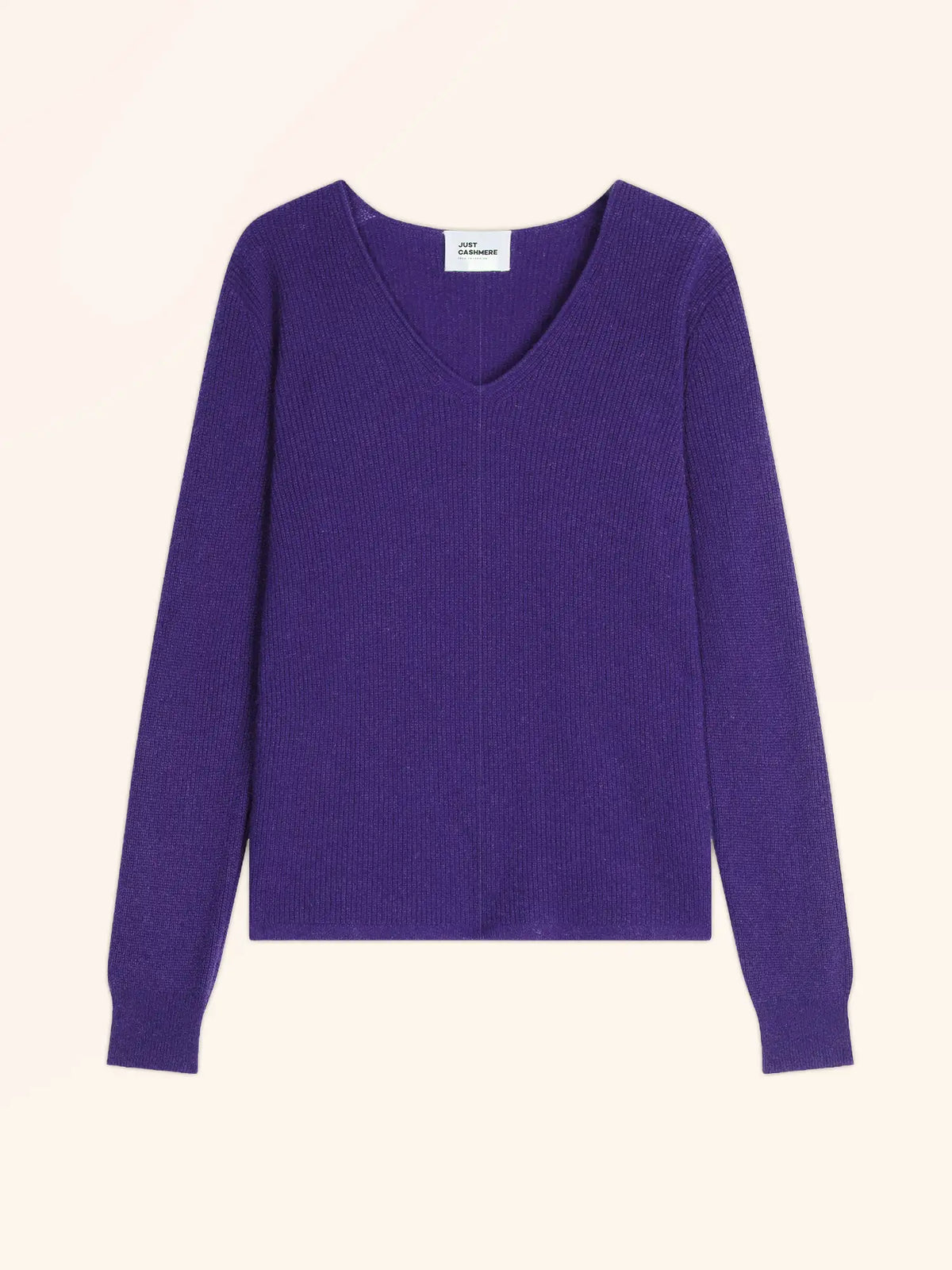 CIELORA Pullover V-Ausschnitt Amethyst