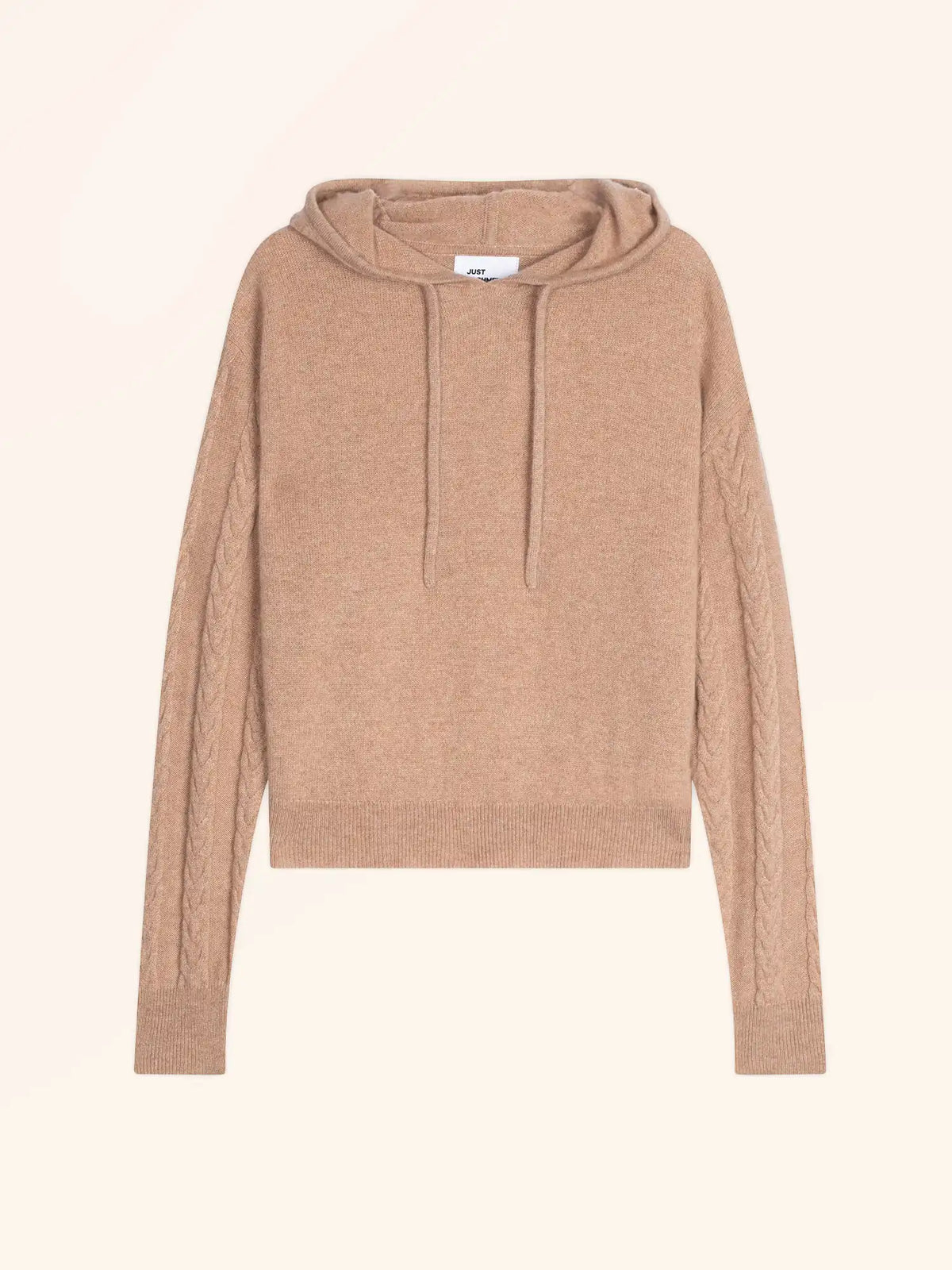 POLARA Pull Capuche Camel Chiné