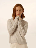 POLARA Pull Capuche Glacier Chiné
