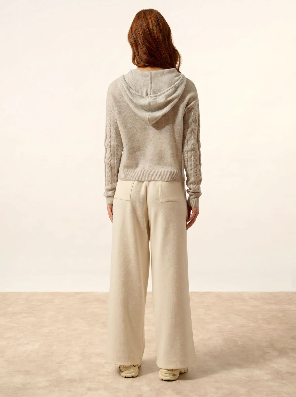 POLARA Pull Capuche Glacier Chiné