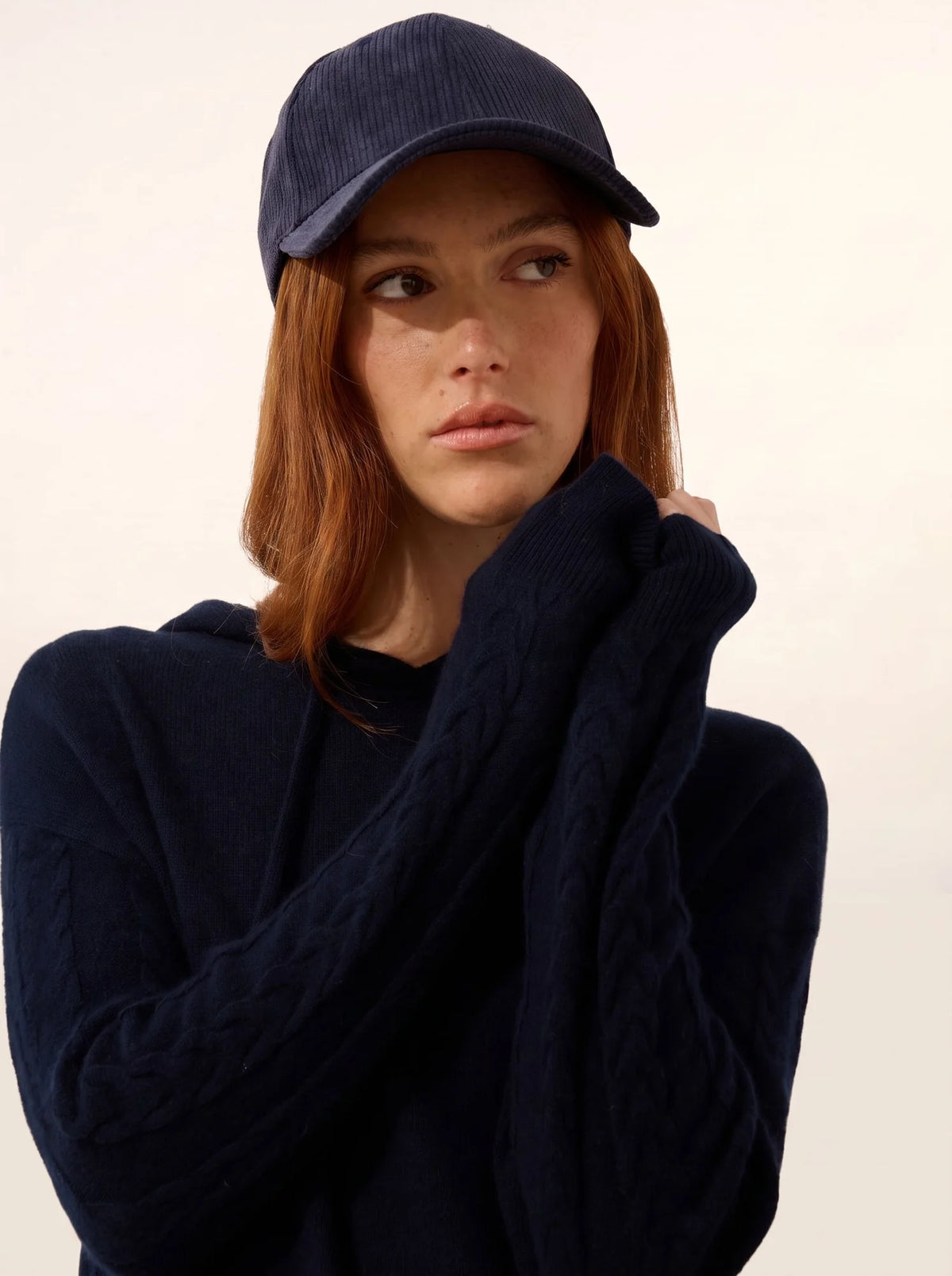 POLARA Sweater Hooded Navy