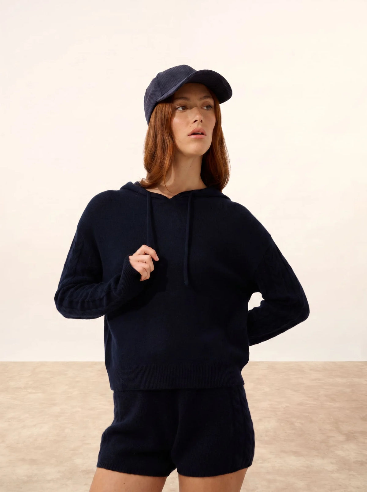 POLARA Sweater Hooded Navy
