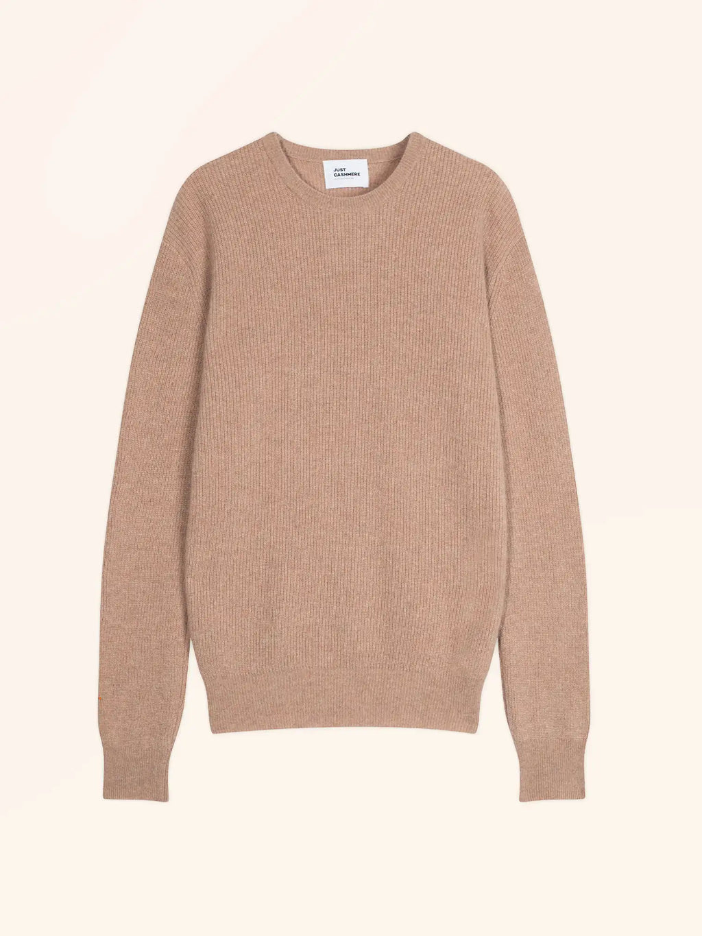 BRENNAN Pull Col Rond Camel Chiné