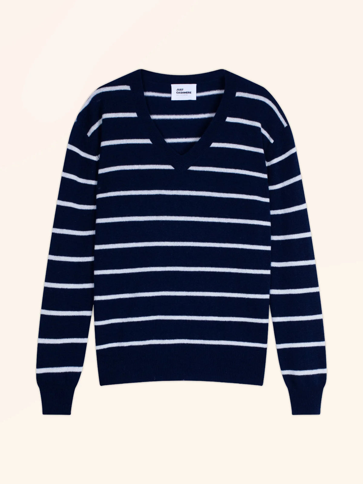 CÉLIMÉE Sweater V-Neck Navy and Ivory