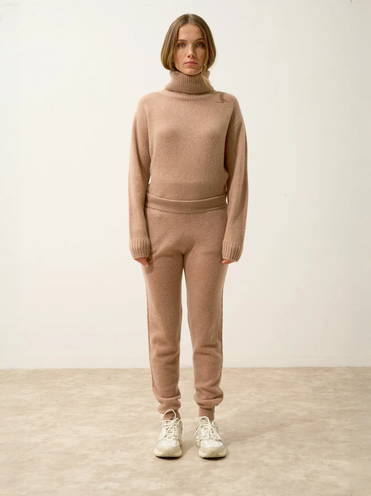 TALIA Jogginghose Camel meliert