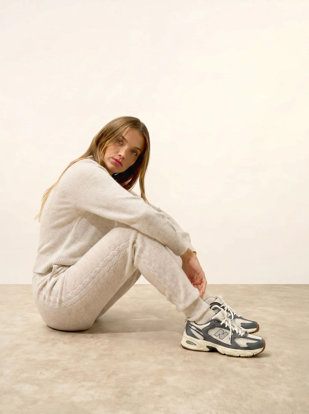 TALIA Jogging Gris Perle Chiné