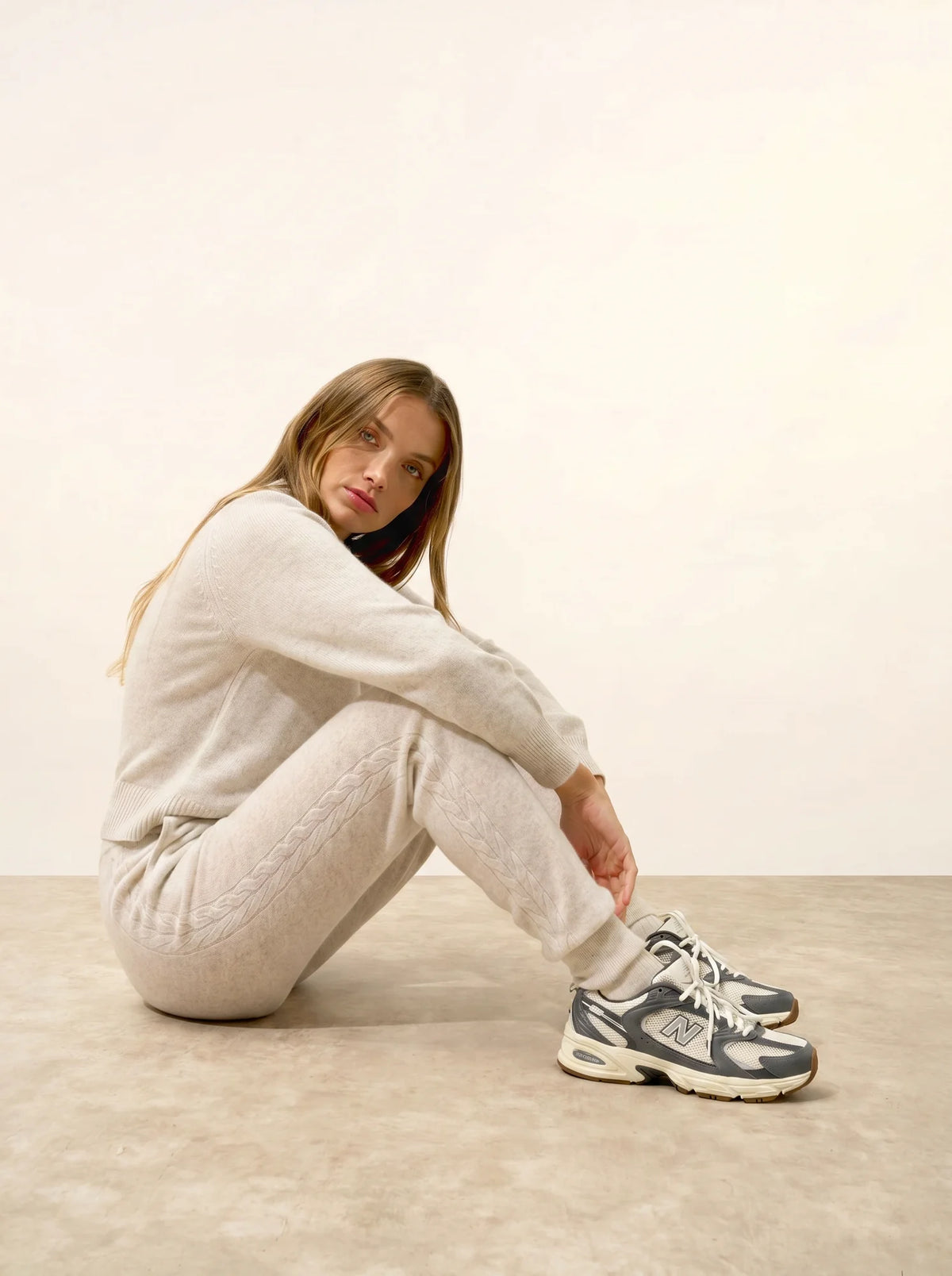 TALIA Jogging Gris Perle Chiné
