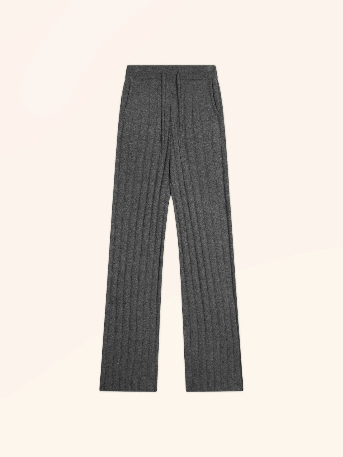 CLARISSA Pantalon Évasé Anthracite Chiné