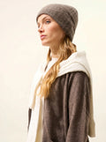 JIN Bonnet 6 Fils Taupe Chiné