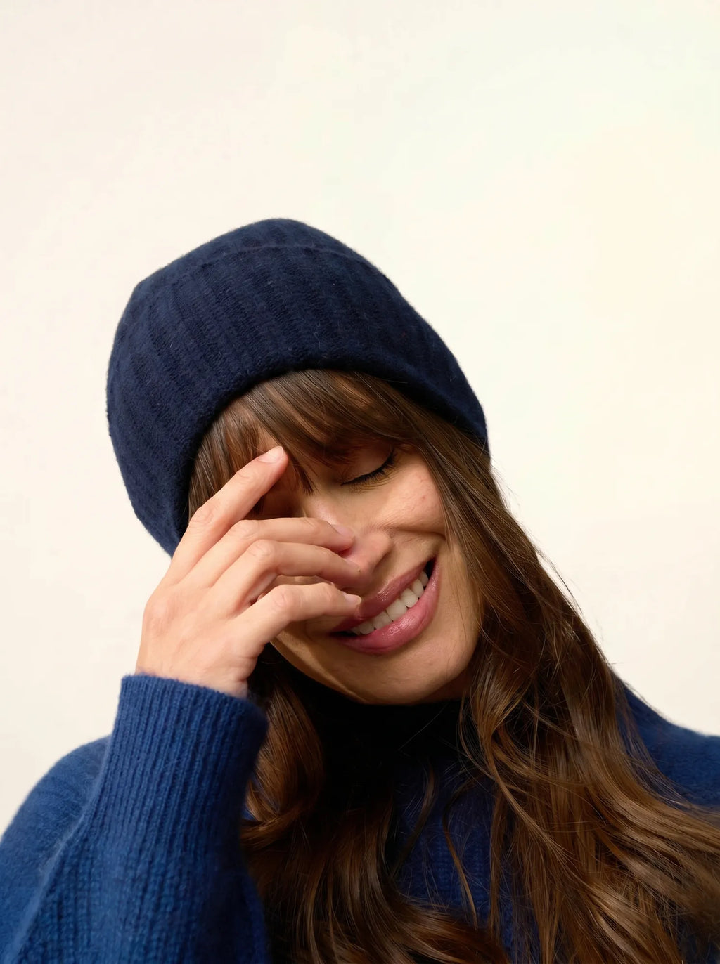 JIN Bonnet 6 Fils Bleu Marine