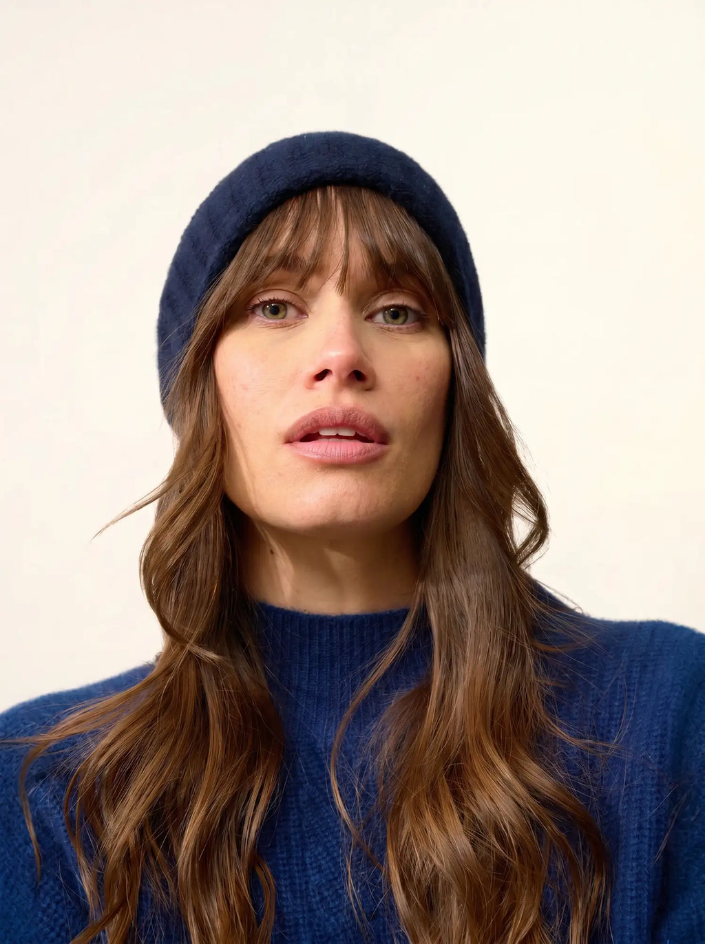 JIN Bonnet 6 Fils Bleu Marine
