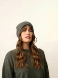 JIN Bonnet 6 Fils Kaki Chiné