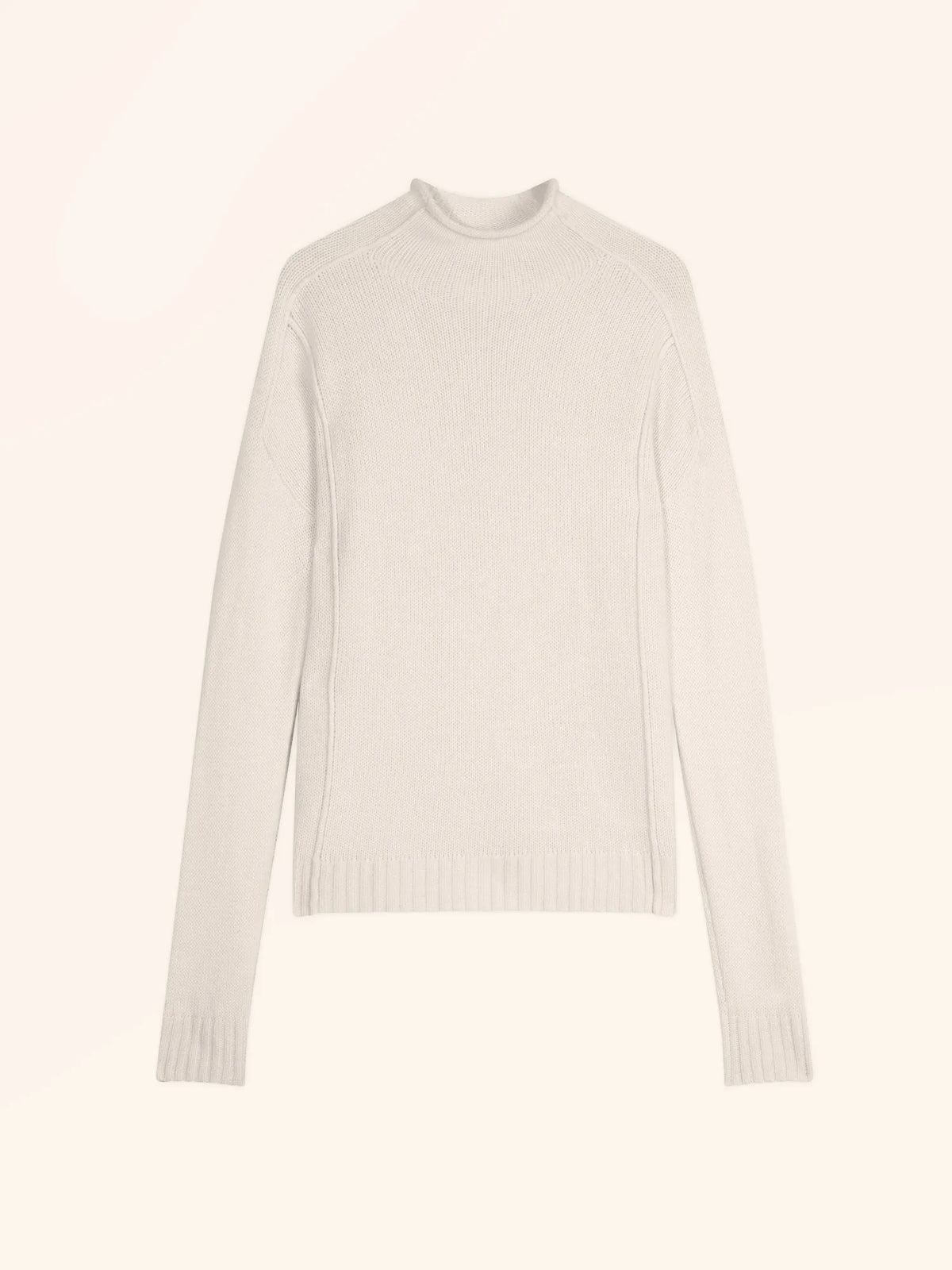 GLACIELA Pullover Stehkragen 4-fädig Elfenbein