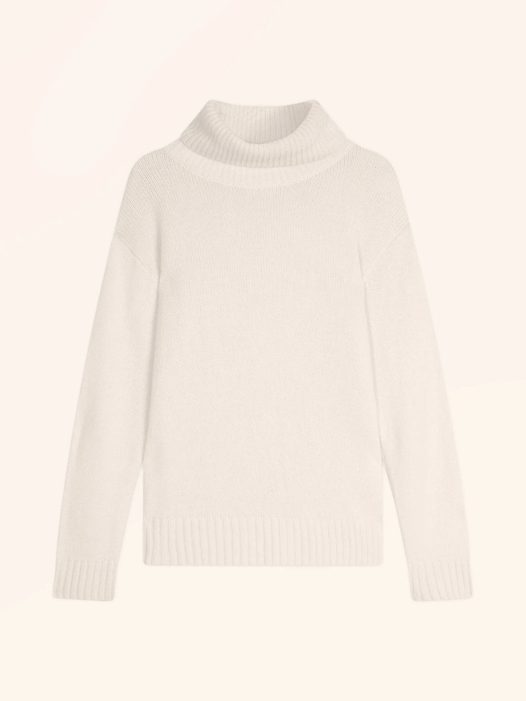 ISERIA Sweater Turtleneck 4 Ply Ivory